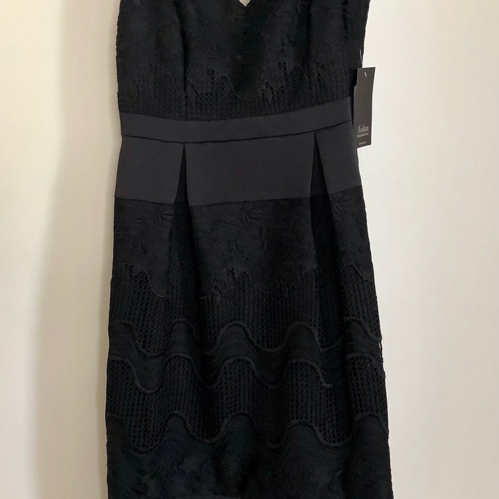 Aidan by Aidan Mattox Embroidered Lace A-Line Dres - Picture 3 of 7